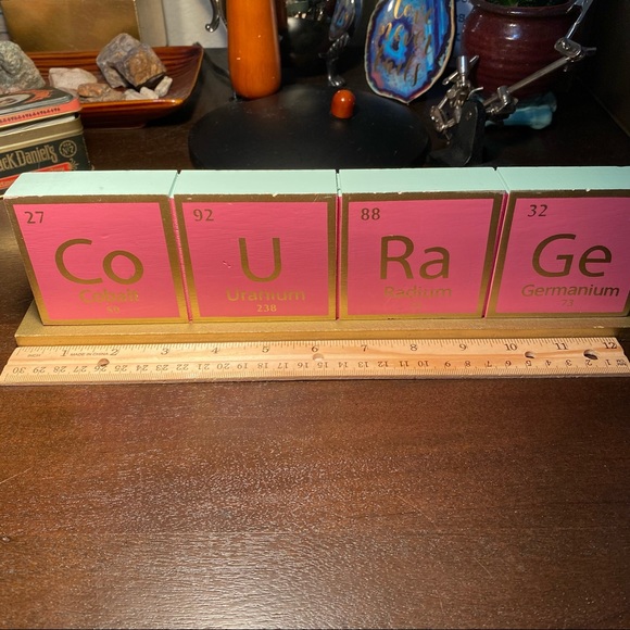 Courage home decor table of elements - Picture 2 of 2